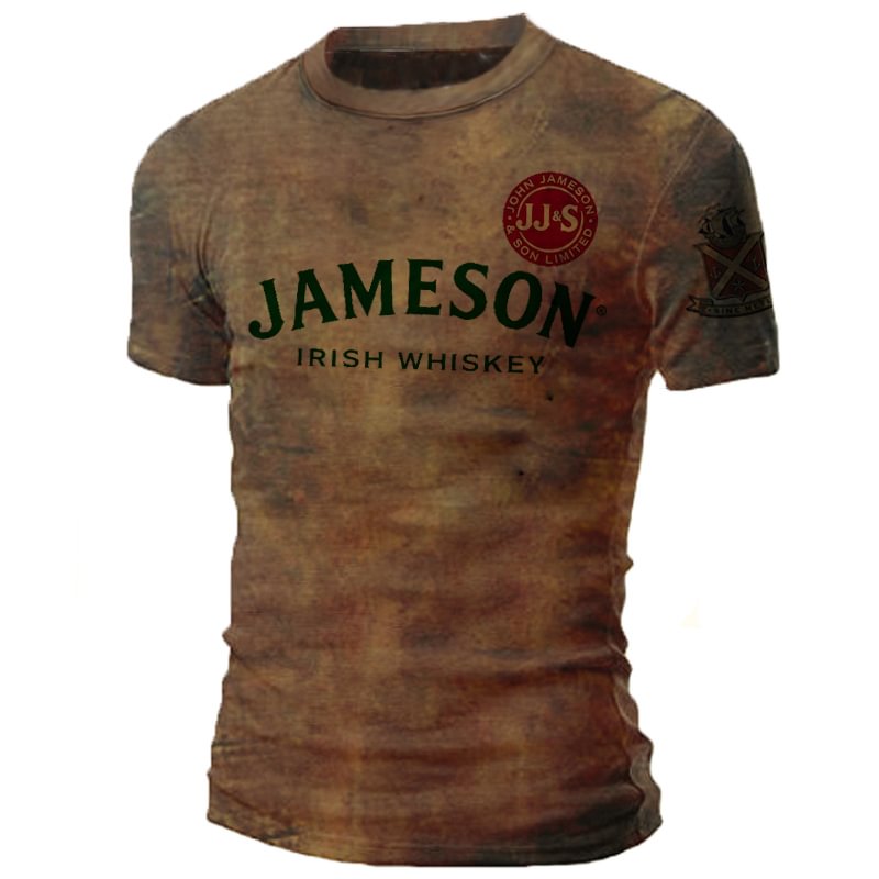 Clearance Jameson Irish Whiskey Print T-shirt、、URBENIE