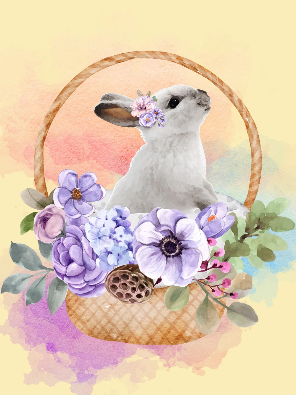 Diamond Painting - Full Round/Square Drill - Rabbit(30*40 - 50*60cm)