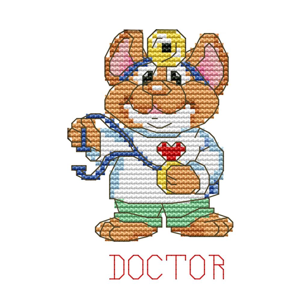 

Doctors - 14CT Stamped Cross Stitch - 15*10cm, 501 Original