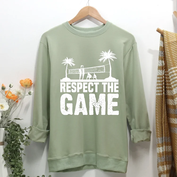 Funny Saying Respect The Game Women Casual Sweatshirt-Annaletters