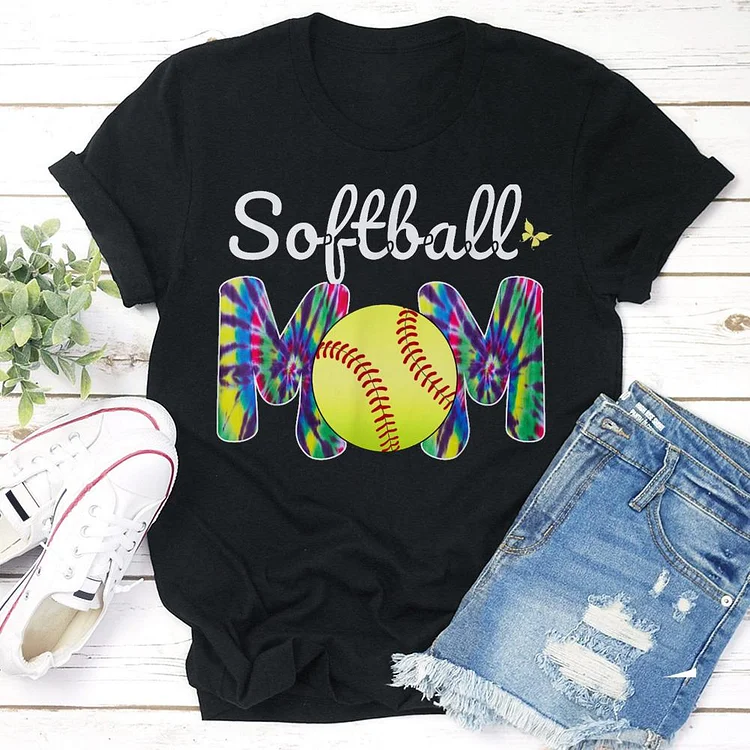 AL™ softball mom T-shirt Tee - 01361-Annaletters