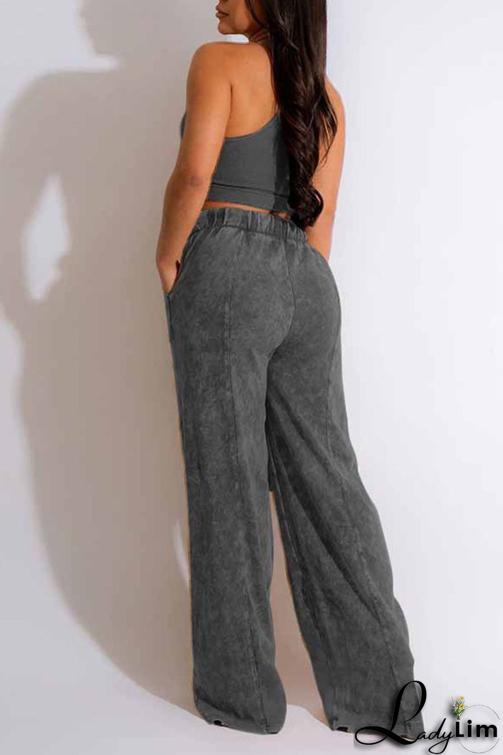 White Casual Solid Patchwork O Neck Sleeveless Two Pieces