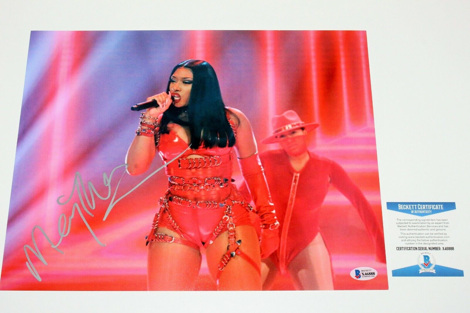 SEXY RAPPER MEGAN THEE STALLION SIGNED 11x14 Photo Poster painting 3 BECKETT COA WAP SAVAGE PETE