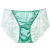 New men's seamless lace hollow silk briefs