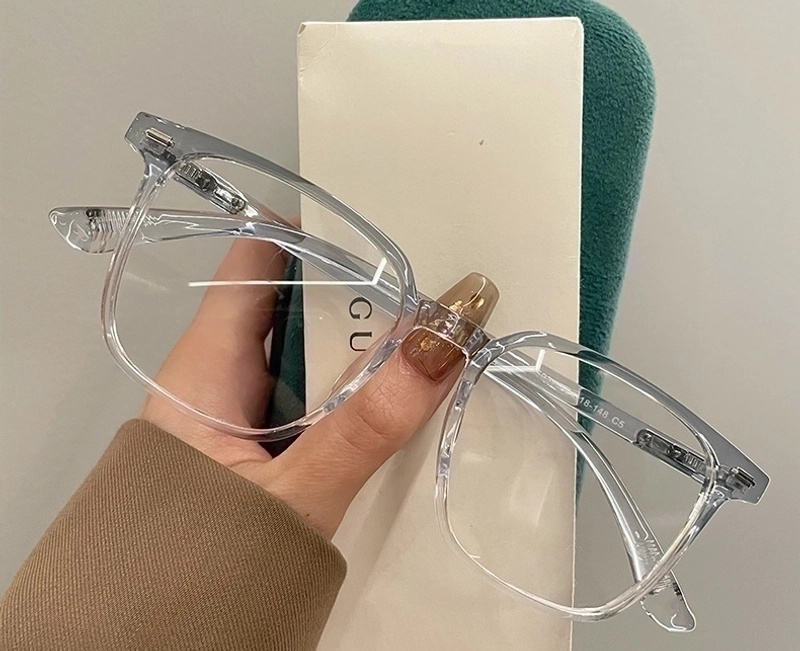 Minimalist Solid Color Resin Square Full Frame Optical Glasses