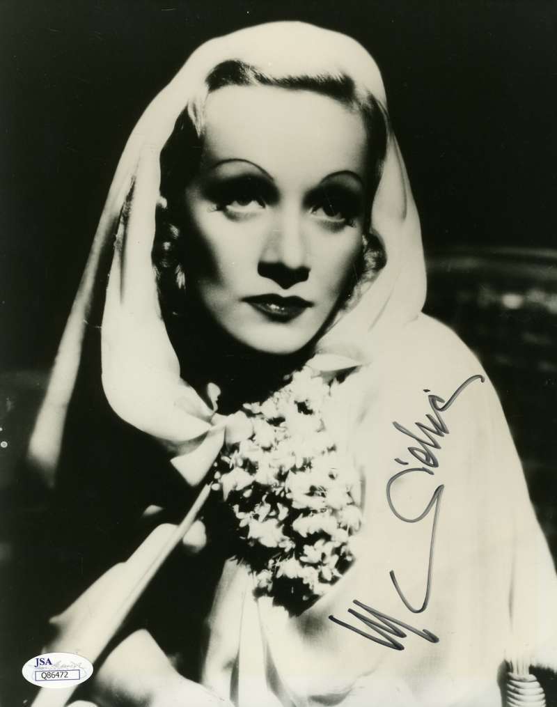 Marlene Dietrich Jsa Hand Signed 8x10 Photo Poster painting Authenticated Autograph