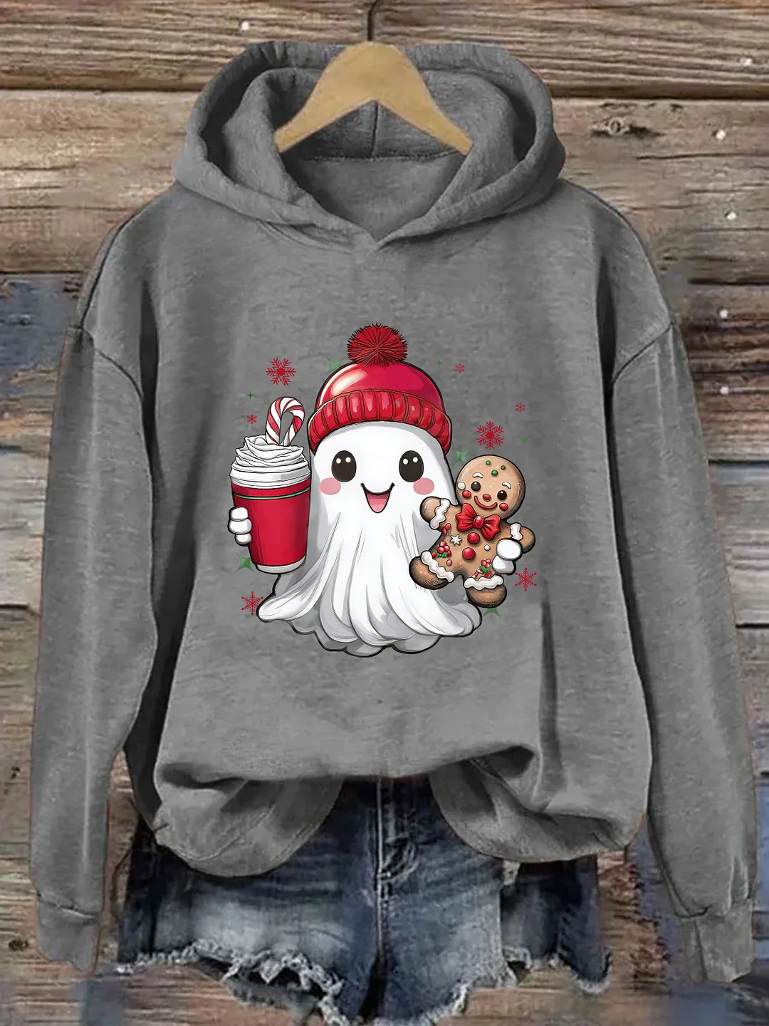 Cute Ghost Christmas Hoodie