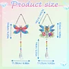 2pcs Dragonfly Diamond Painting Double-sided Crystal Window Suncatcher Craft Set Birthday Gifts Home Garden Decor Hanging Kit