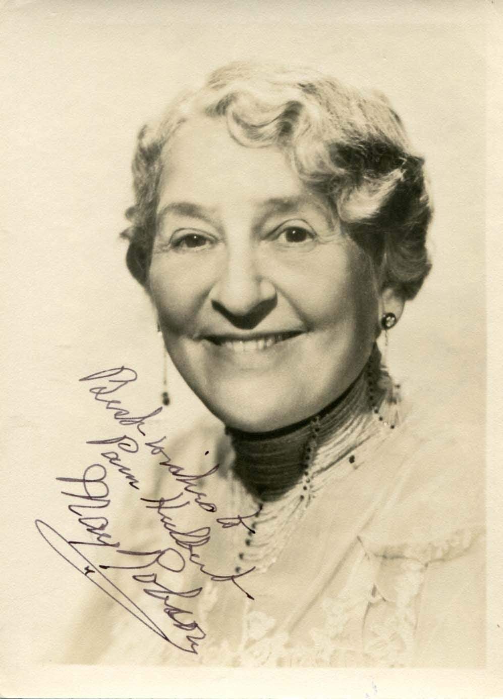 ACTRESS May Robson autograph, signed vintage Photo Poster painting