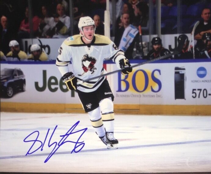 Scott Harrington AUTOGRAPH Photo Poster painting Pittsburgh Penguins Signed 8x10 Blue Jackets