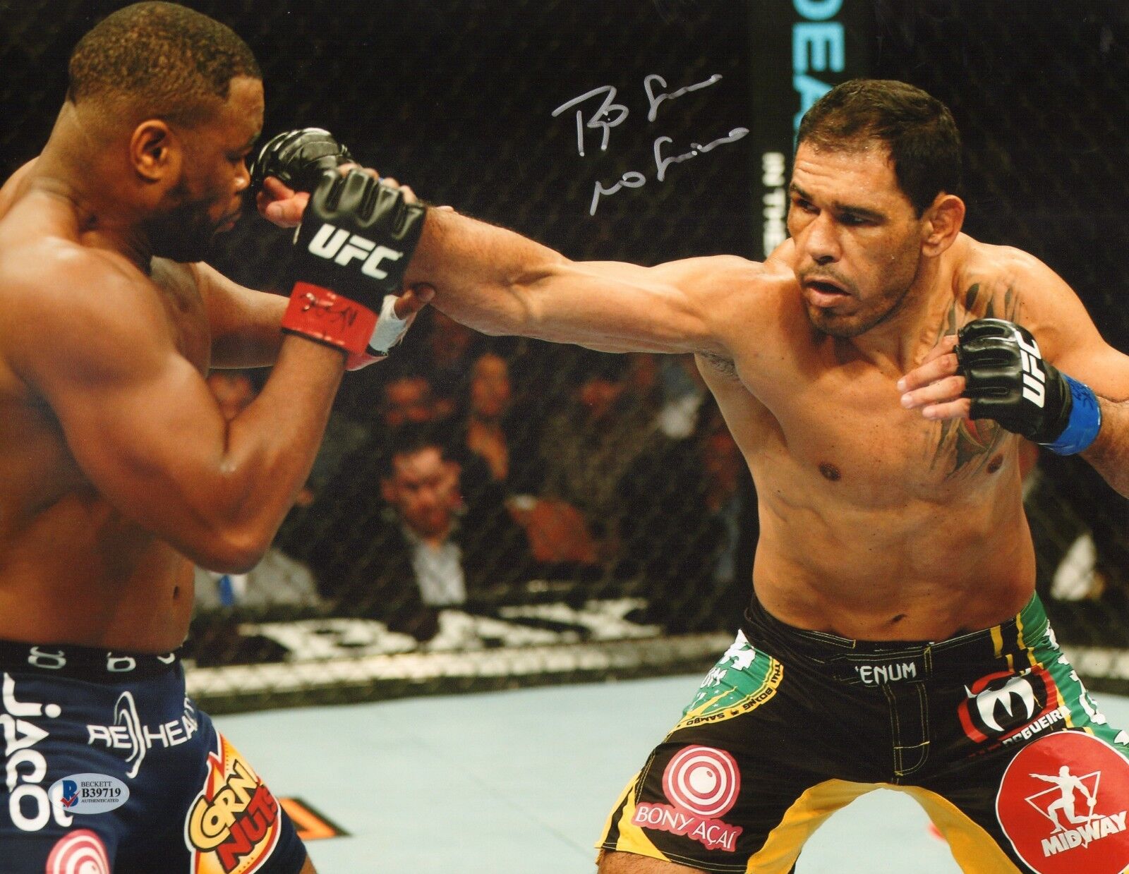 Antonio Rogerio Nogueira Signed 11x14 Photo Poster painting BAS Beckett COA UFC 156 Autograph 1