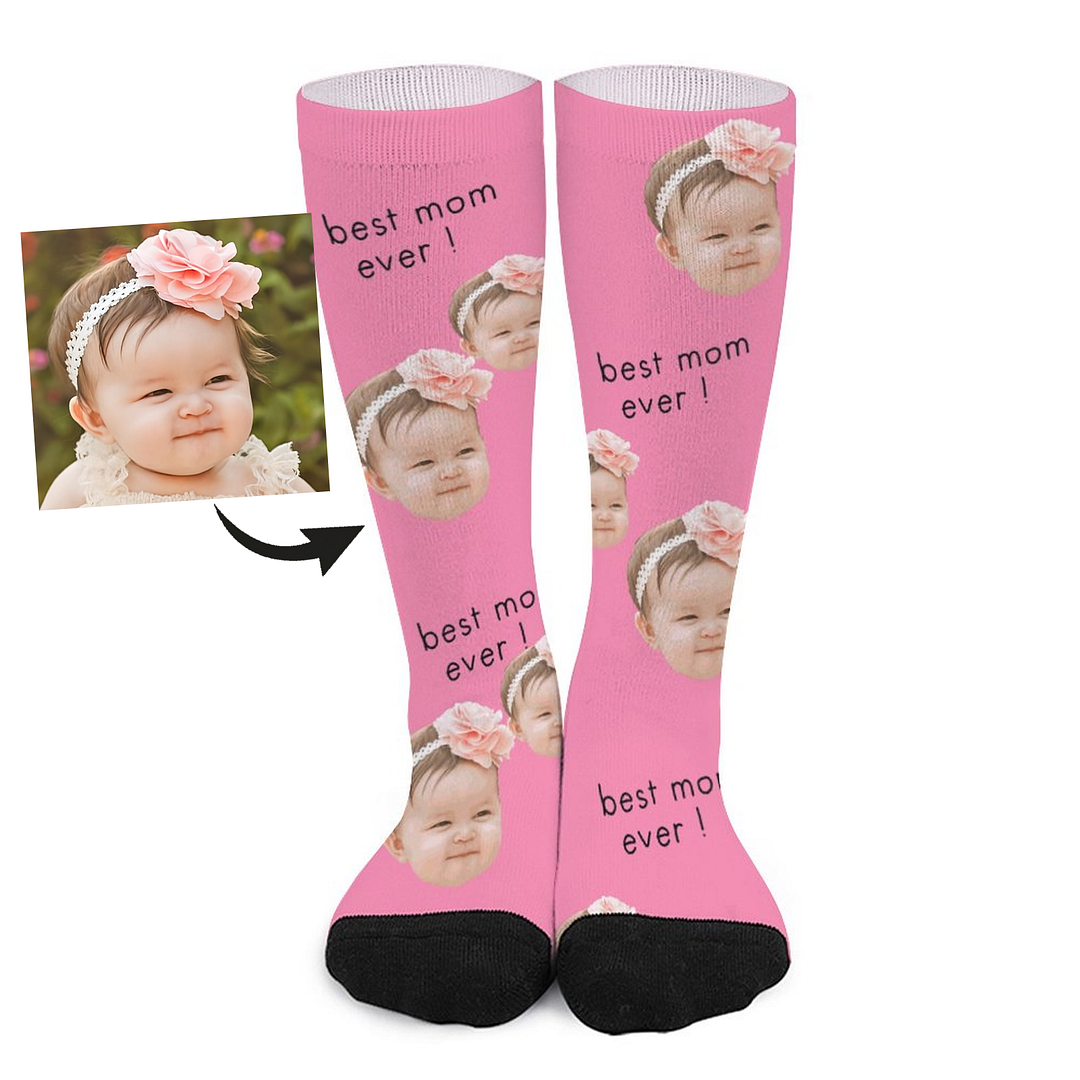 Personalized Baby Avatar Socks For Best Mom Ever