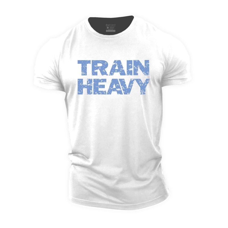 Cotton Train Heavy Graphic Men's T-shirts tacday