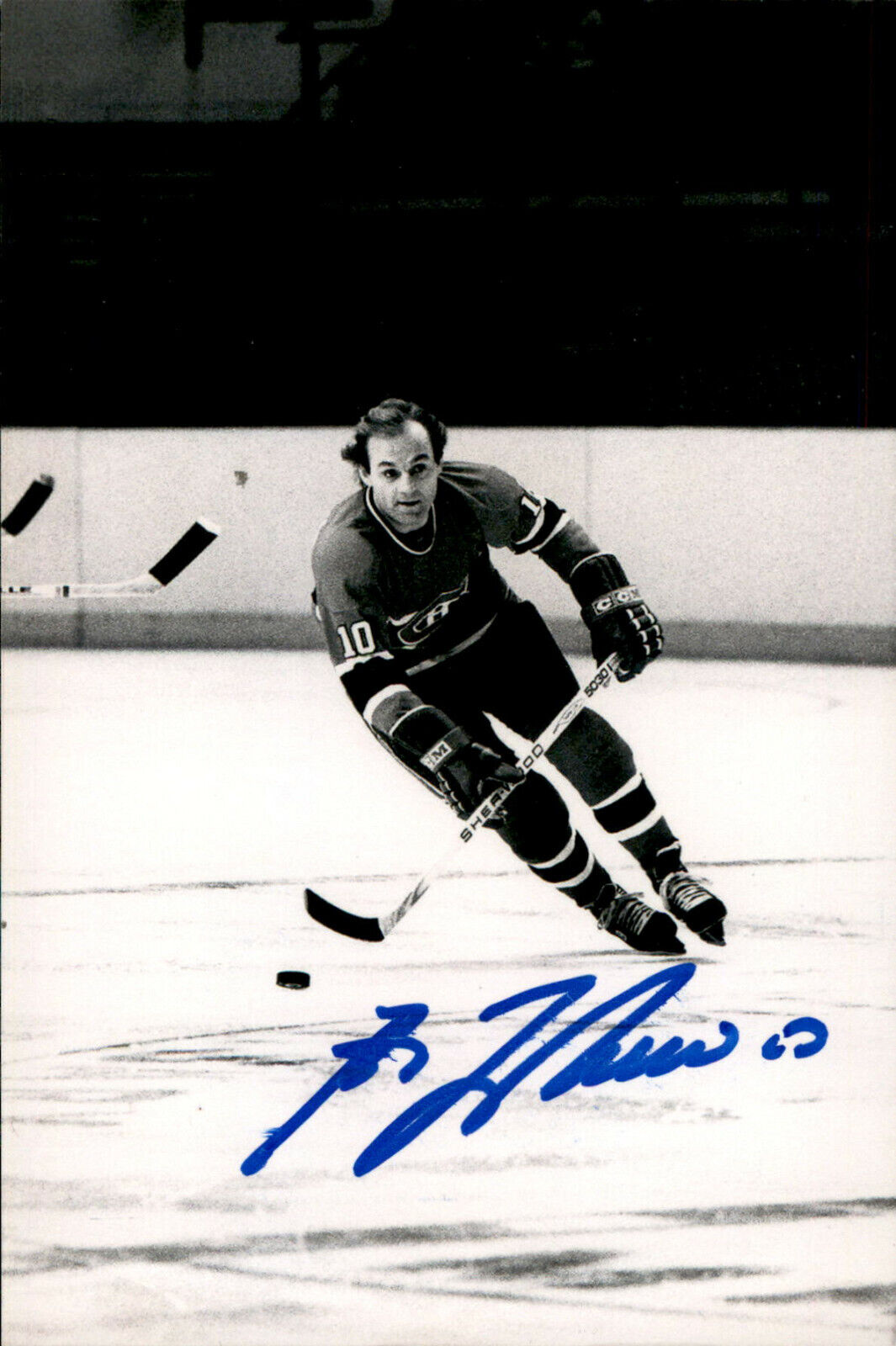 Guy Lafleur SIGNED autographed 4x6 Photo Poster painting MONTREAL CANADIENS #8