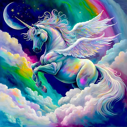 Unicorn Rainbow Diamond Painting