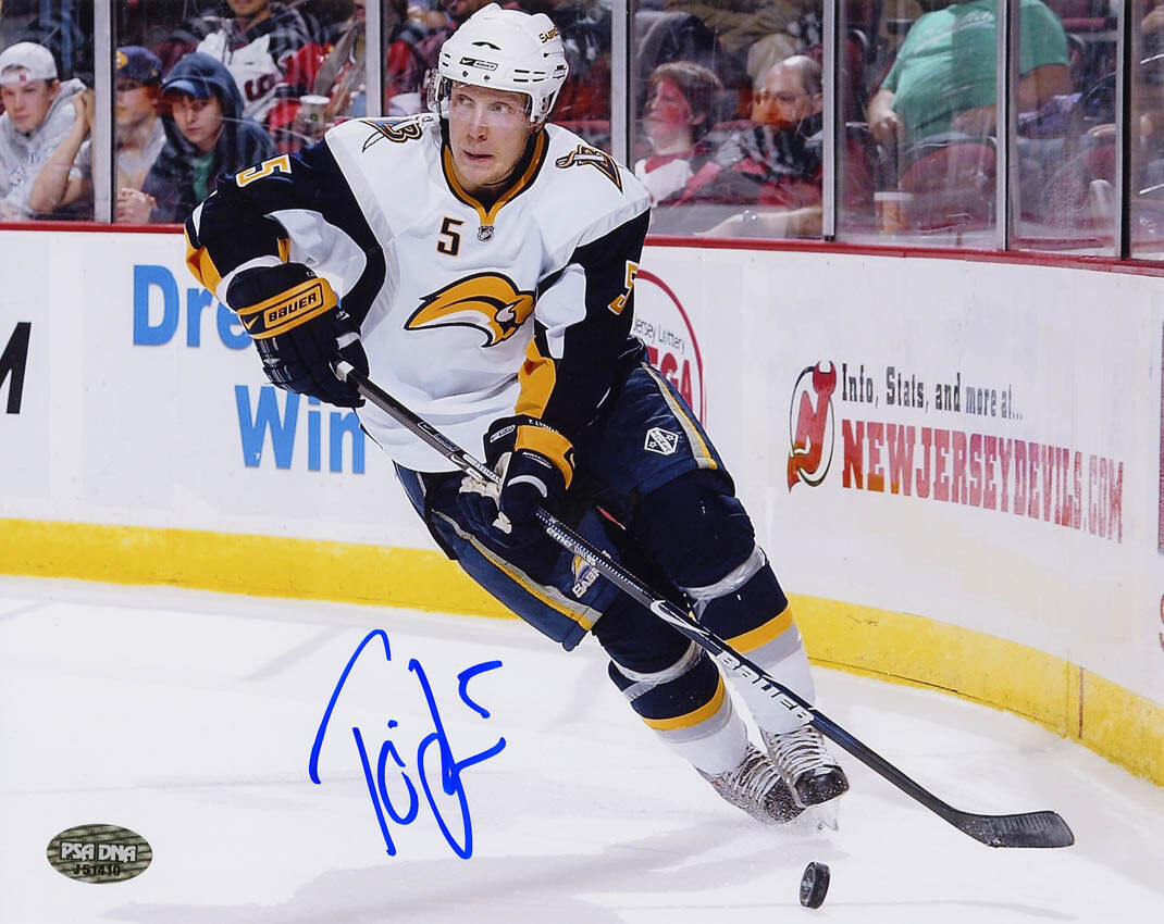 Toni Lydman SIGNED 8x10 Photo Poster painting Buffalo Sabres PSA/DNA AUTOGRAPHED