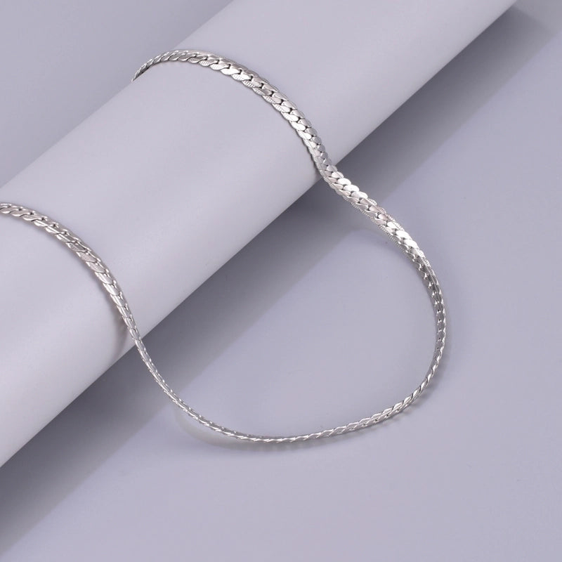 Elegant Minimalist Solid Color 304 Stainless Steel Titanium Steel Plating Pendant Necklace4