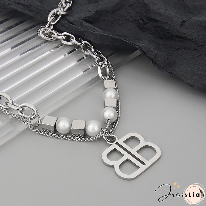 "B" Letter Necklace