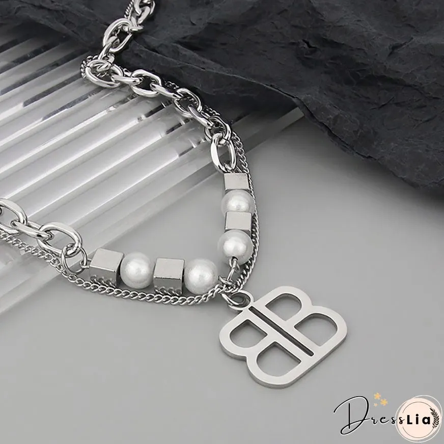 "B" Letter Necklace
