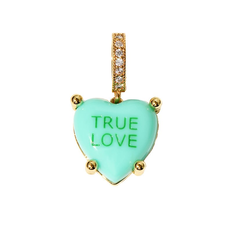 BTS Love Hearrt Colorful 18K Plated Necklace