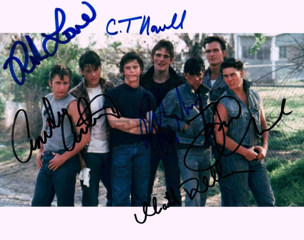 Outsiders Autographed Signed 8x10 Photo Poster painting Reprint