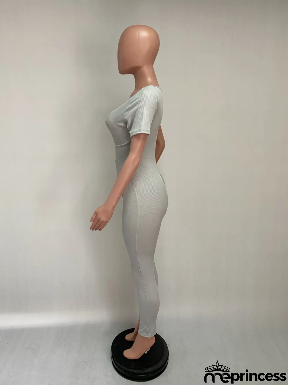 Summer Sports Fitness Plain Jumpsuit