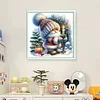 Christmas Gnome Candles-11CT Stamped Cross Stitch 40*40cm/15.75*15.75in