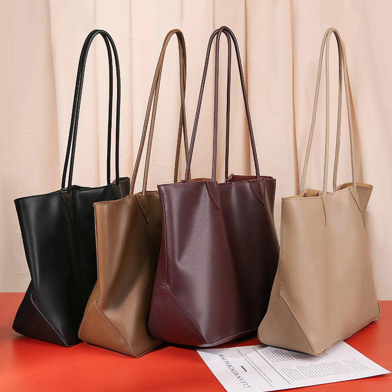Vintage Leather Tote Bag
