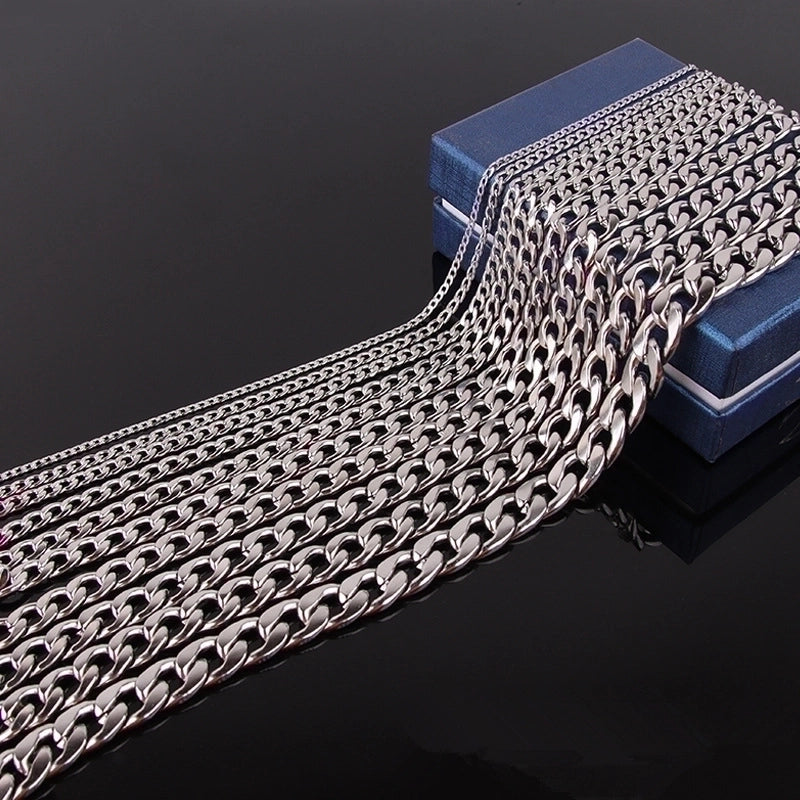 Minimalist Geometric Titanium Steel Polishing Unisex Necklace