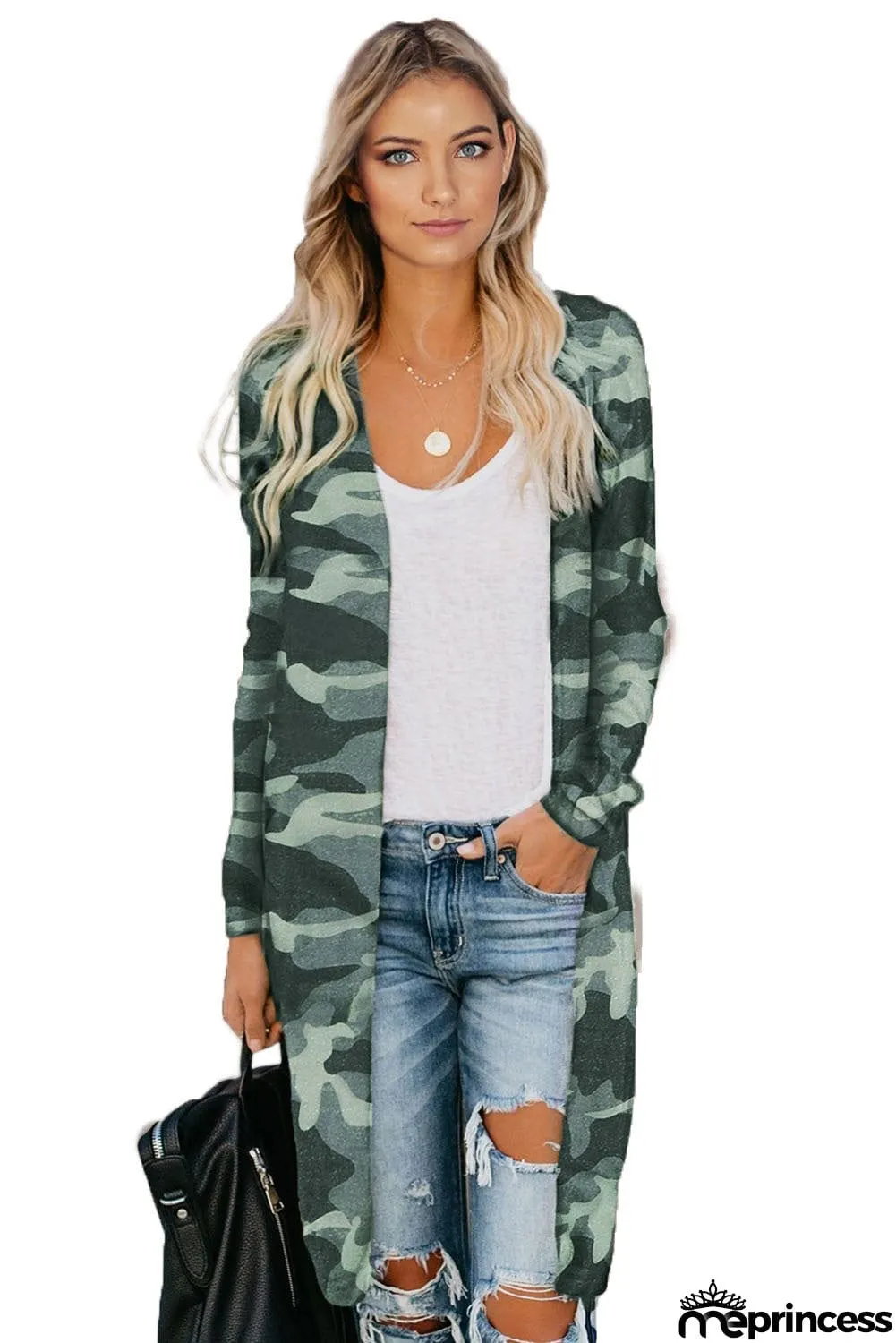 Print Long Cardigan