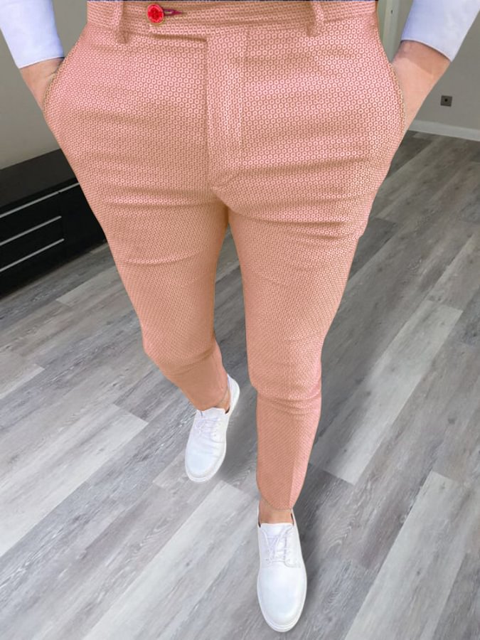 🔥Sale🔥Men's Elegant Pink Trousers