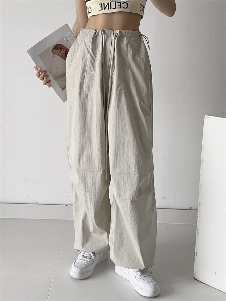  thdmladies Daily Wear Casual Drawstring Ankle-Tied Baggy Trousers for Female thedmladies