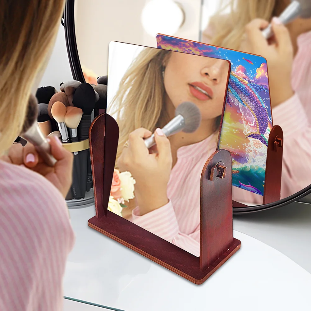 Jumping Dolphin Special Shape Diamond Painting Mirror Table Top Diamond Mirror