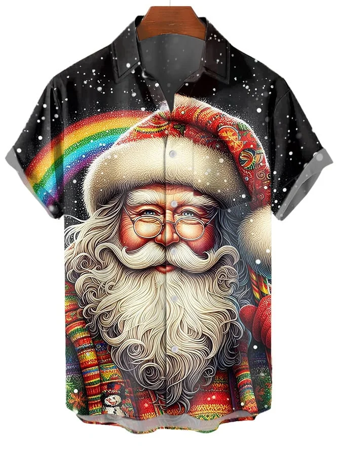 Men's Christmas Print Shirt
