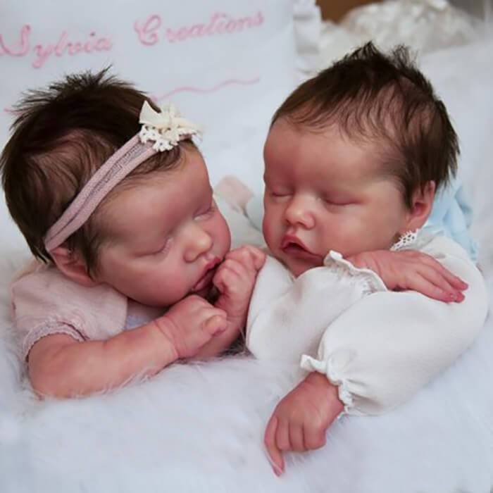 twin silicone baby dolls