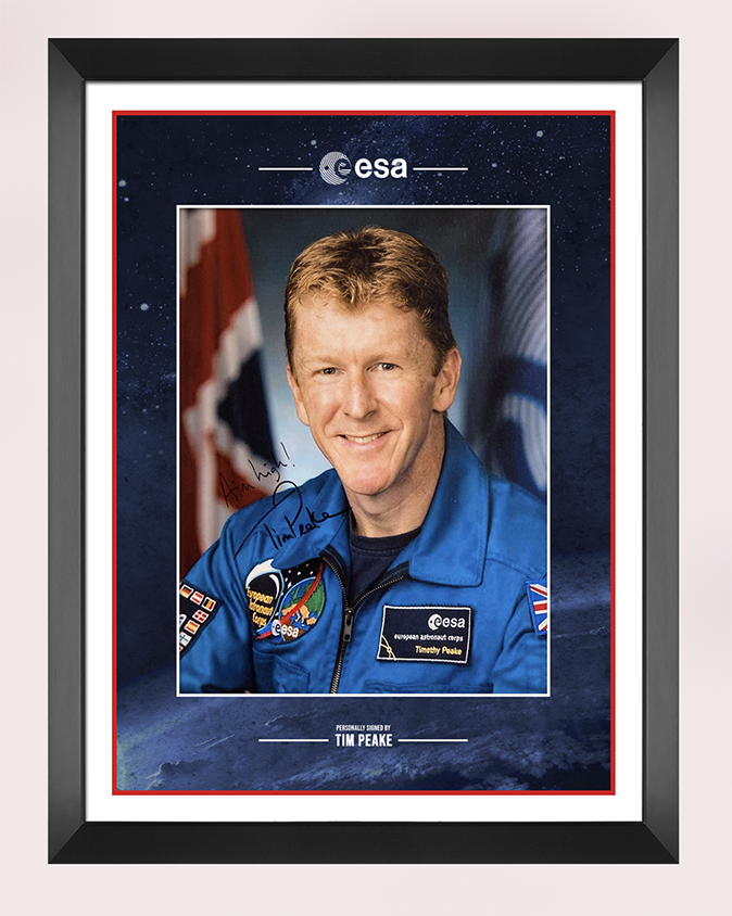 Tim Peake Signed & Framed 10X8 Photo Poster painting Mount Display Genuine AFTAL COA