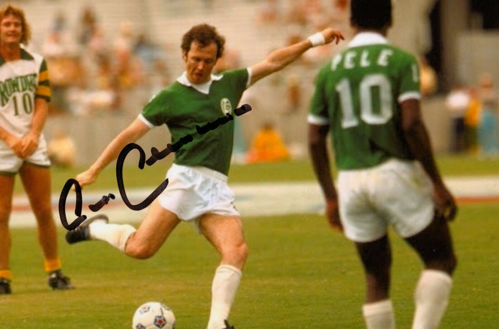 Franz Beckenbauer Signed 6x4 Photo Poster painting New York Cosmos Autograph Memorabilia + COA