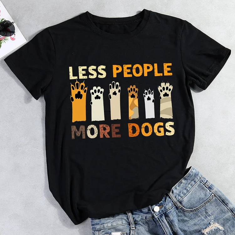 Less People More Dogs T-Shirt-012964