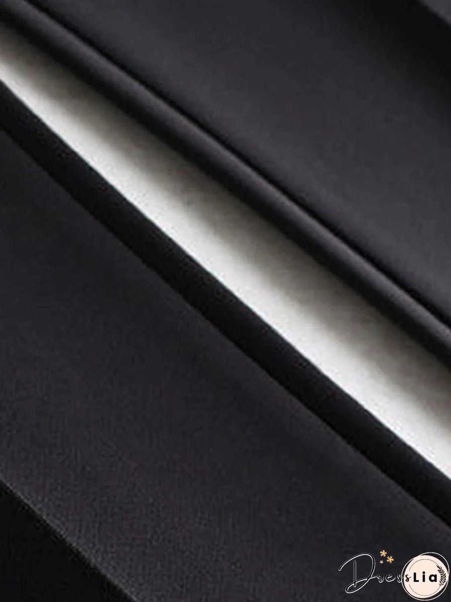 Women&lsquo;s Dress Work Pants Trousers Full Length Micro-elastic High Waist Fashion Streetwear Daily Navy Black S M Fall Winter