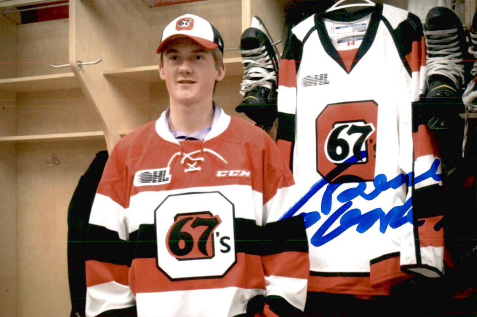 Graeme Clarke SIGNED 4x6 Photo Poster painting TEAM CANADA / OTTAWA 67'S / NEW JERSEY DEVILS #2