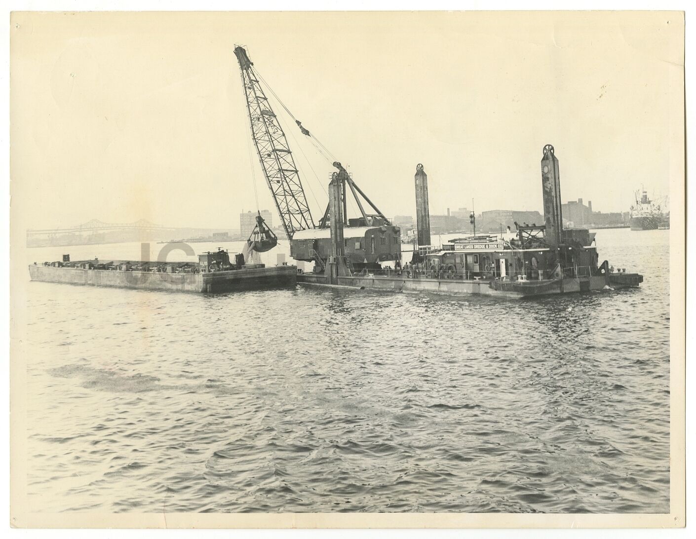 Vintage Machinery - Dredges - Vintage 8x10 Photo Poster paintinggraph by George Dixon - NJ