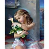 【Clearance Sale】Lily Girl-Paint by Numbers Acrylic Painting 40*50CM