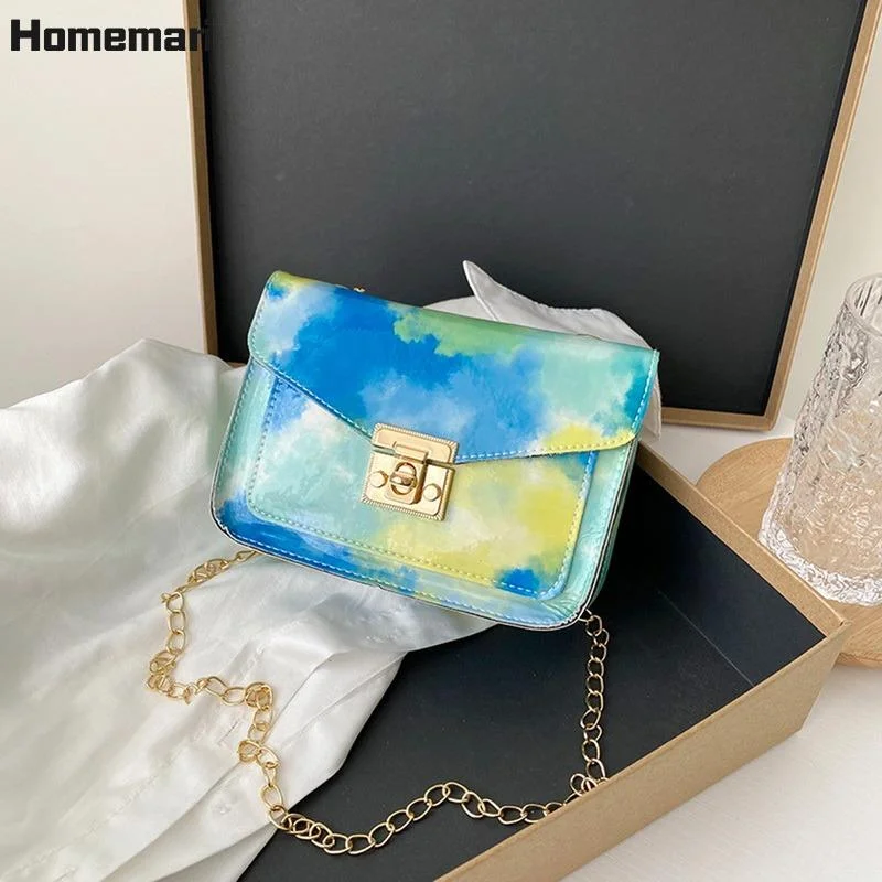 Fashion Marbling Crossbody Bags For Women 2021 PU Leather Shoulder Bag Waterproof Handbags For Women Korean Style Female Bags