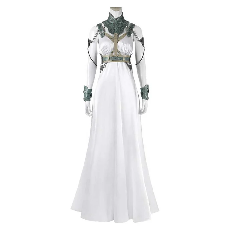 Final Fantasy VII Rebirth (2024) Tifa Yuffie Aerith Gold Saucer White Dress Outfits Cosplay Costume Halloween Carnival Suit