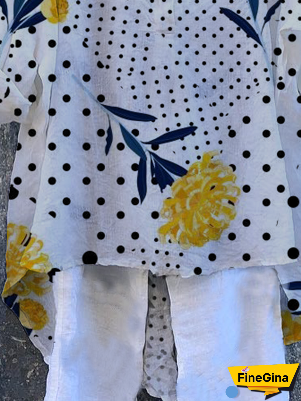 Long Sleeve Floral Shift Boho Blouse