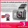 Rejestrator jazdy z podw&oacute;jną kamerą przednią i tylną HP 360&deg; UHD