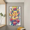 Rose Pikachu-11CT Stamped Cross Stitch 40*65cm/15.75*25.59in(Big Size)