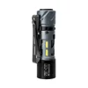 LOOP SK03 Multi-purpose Titanium Alloy Outdoor Lighting Rechargeable LED Mini Flashlight Small Portable Support Fast Charging IP65 Waterproof, Side Light, 10 Modes Mini Flashlight for Camping, Outdoor