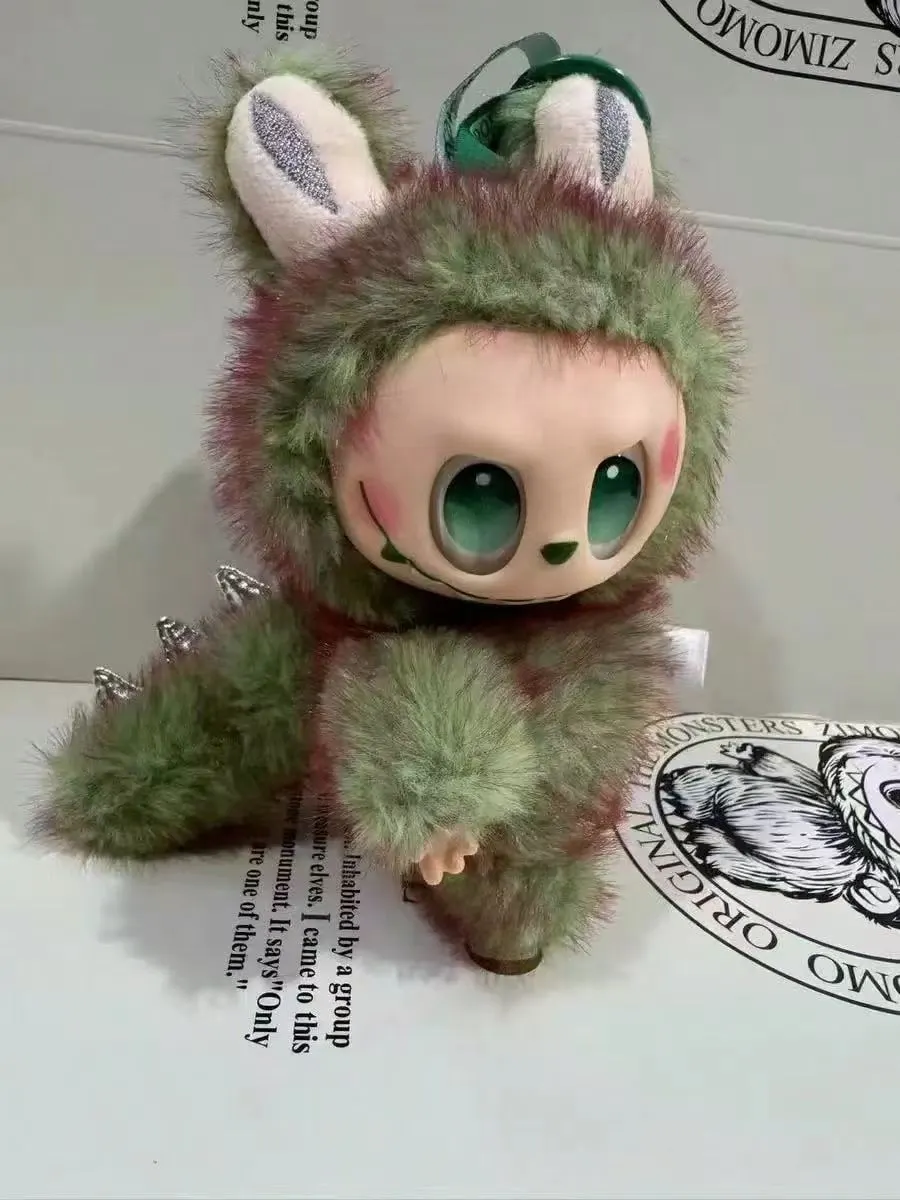 Applicable to genuine labubu lab cloth plush doll bubble mart trendy play blind box doll gift high-end doll
