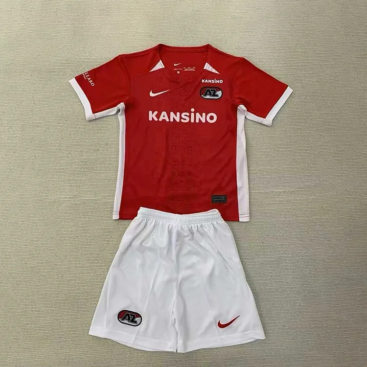 24-25 AZ Alkmaar Home Football Jersey for Kids